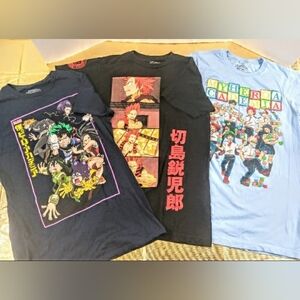 My Hero Academia Shirts Lot of 3 All Size Small